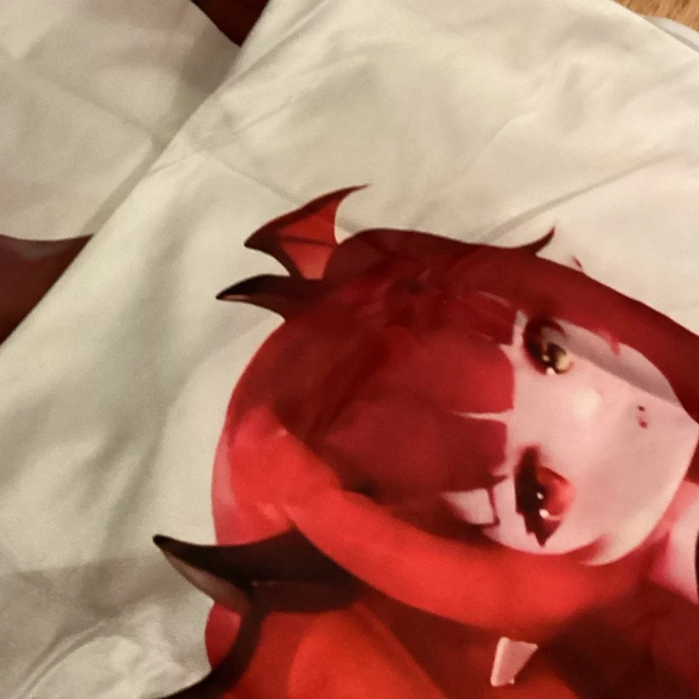 Anime Character Body Pillow Cover - Red and Brown NWOT
